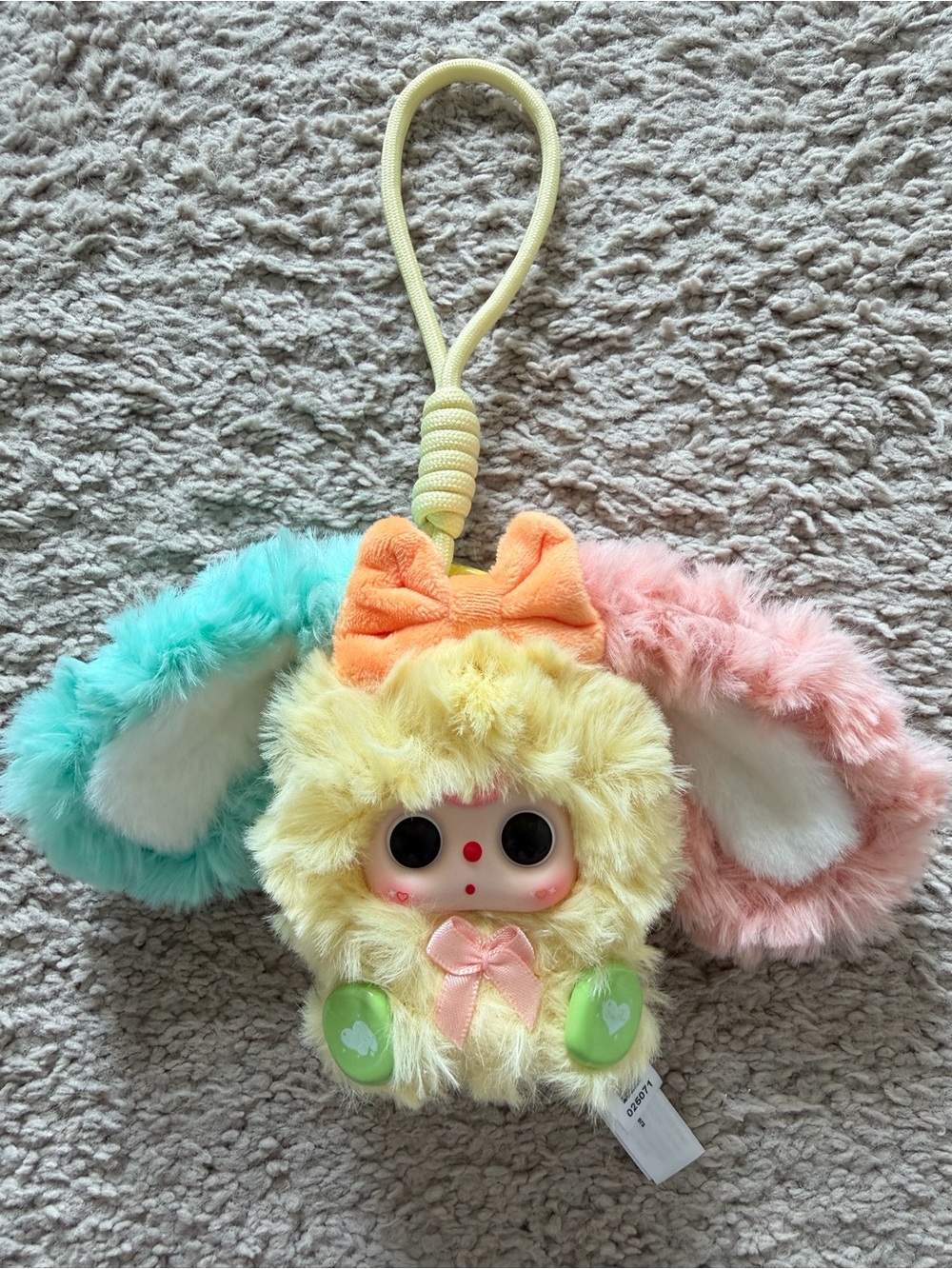 Baby Three Alice Rabbit Town Citrus Fizz Plush Keychain